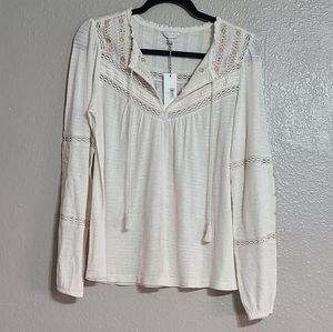 Lucky Brand Peasant Blouse